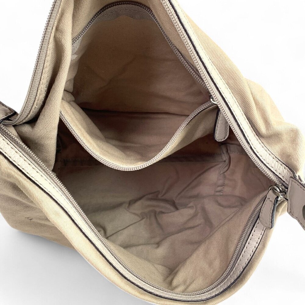 Michael Kors Ashbury Tote Shoulder Bag XL Removable Inner Pouch Beige Leather - Picture 6 of 16